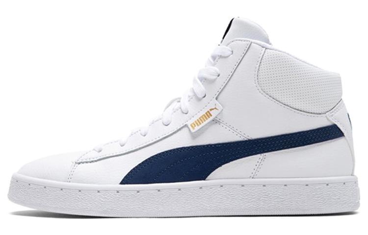 Puma Puma 1948 Mid Cozy Breathable Mid Tops Casual Skateboarding Shoes Unisex White