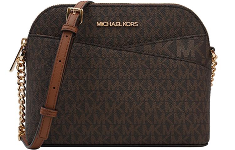 Michael Kors MICHAEL KORS Jet Set Travel PVC Dome Bag Shoulder Bag Crossbody Bag Women's Acorn Brown