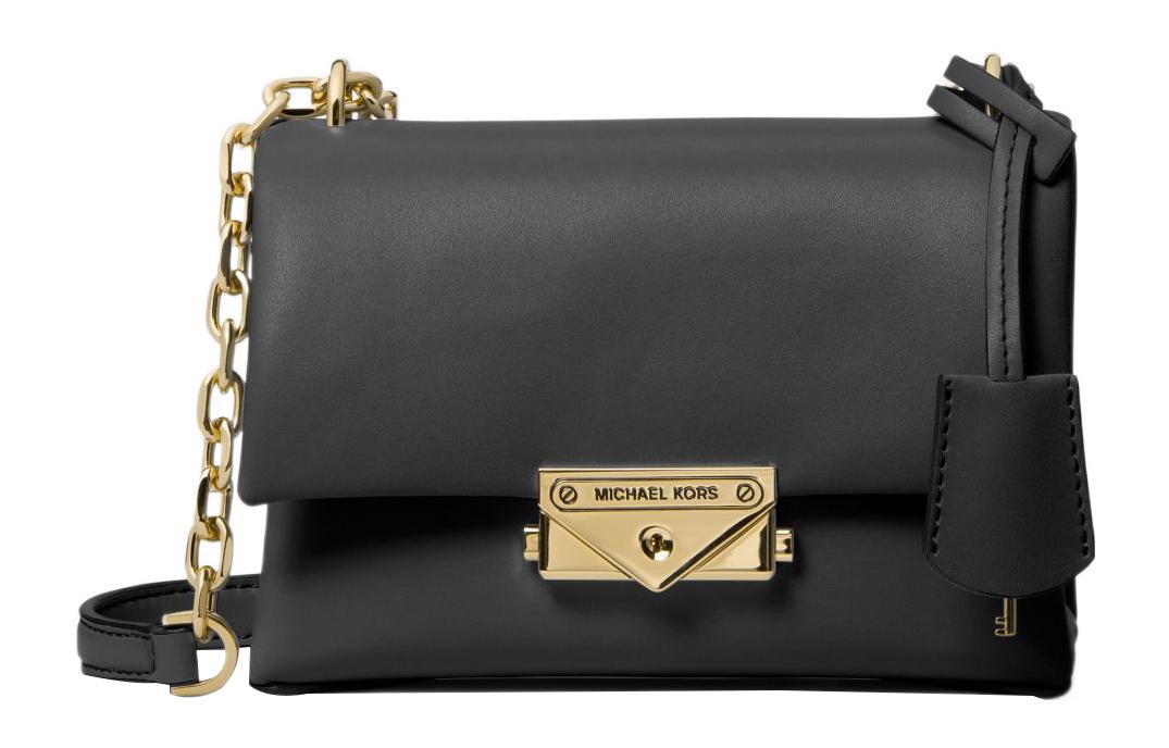 Michael Kors MICHAEL KORS Cece Cotton With Polyester Shoulder Bag Crossbody Bag Small Size Women's Black