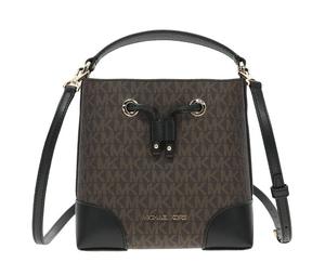Buy MICHAEL KORS Mercer PVC Bucket Bags Shoulder Bag Crossbody Bag Handbag Small Size Women's Brown & Black at Sasom – Authentic and Ready to Ship