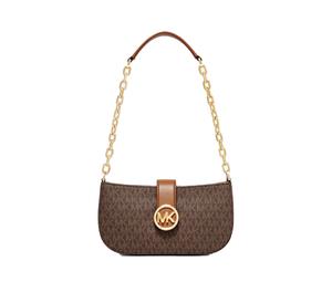 Buy MICHAEL KORS Artificial Leather Shoulder Bag Small Size Women's Dark Brown at Sasom – Authentic and Ready to Ship