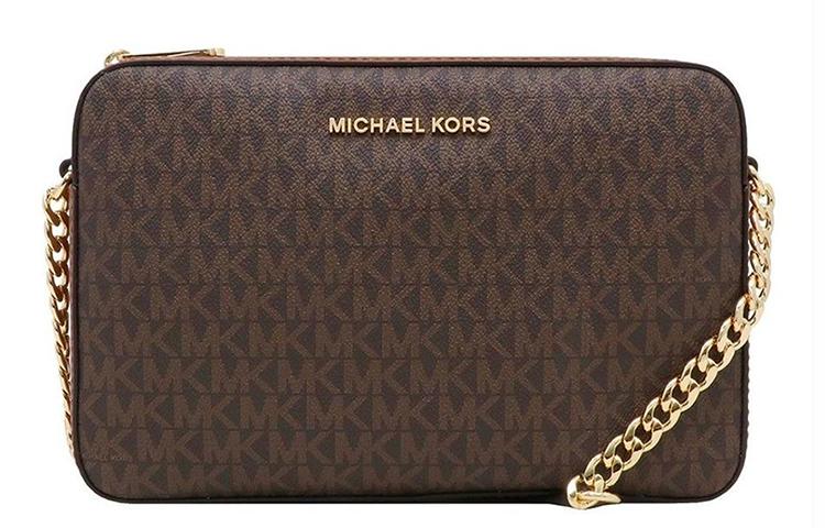 Michael Kors MICHAEL KORS Leather Camera Bag, Crossbody Bag Regular Women's Brown