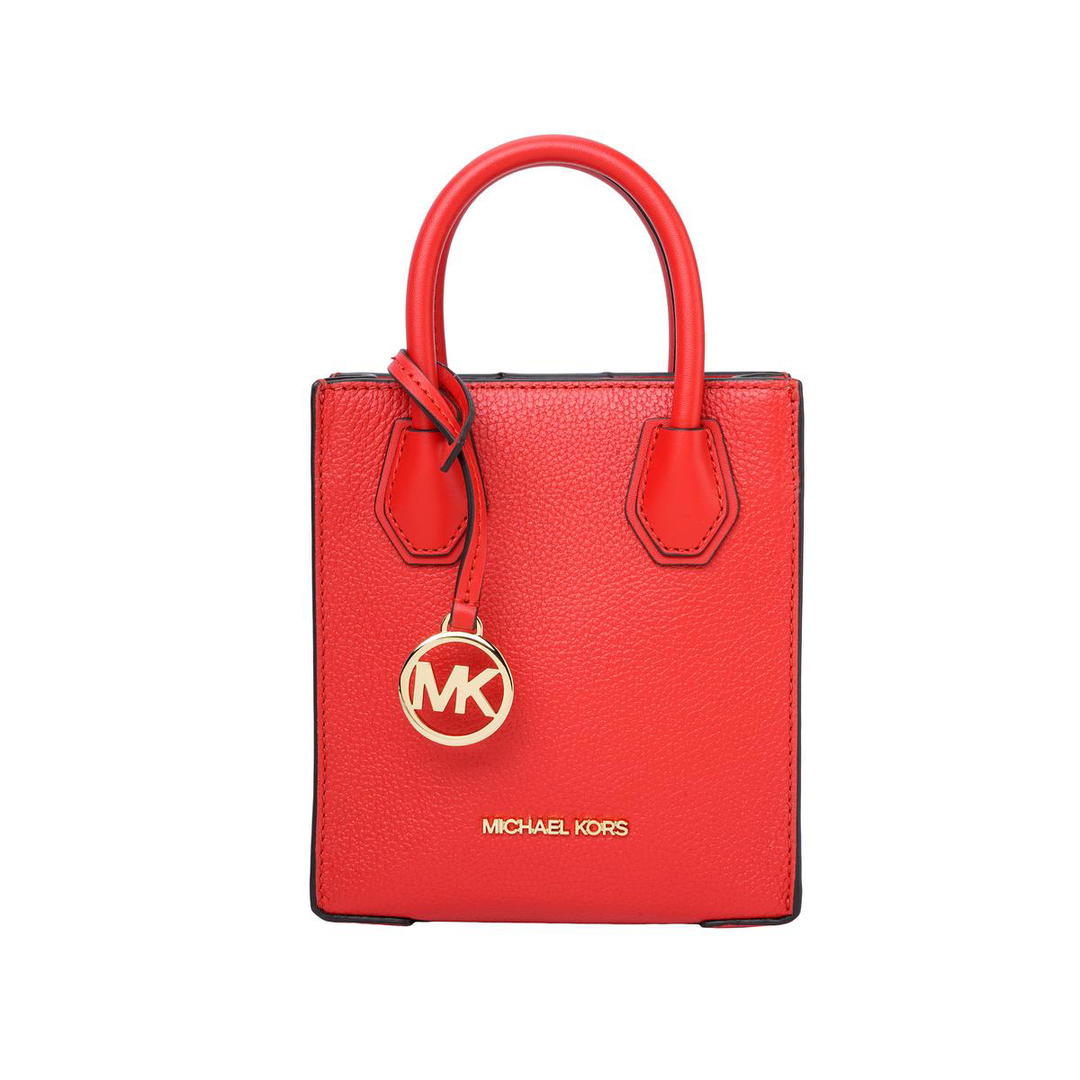 Michael Kors MICHAEL KORS Mercer Leather Tote Bag Shopping Bag Handbag Shoulder Bag Crossbody Bag Extra Small Women's Bright Red