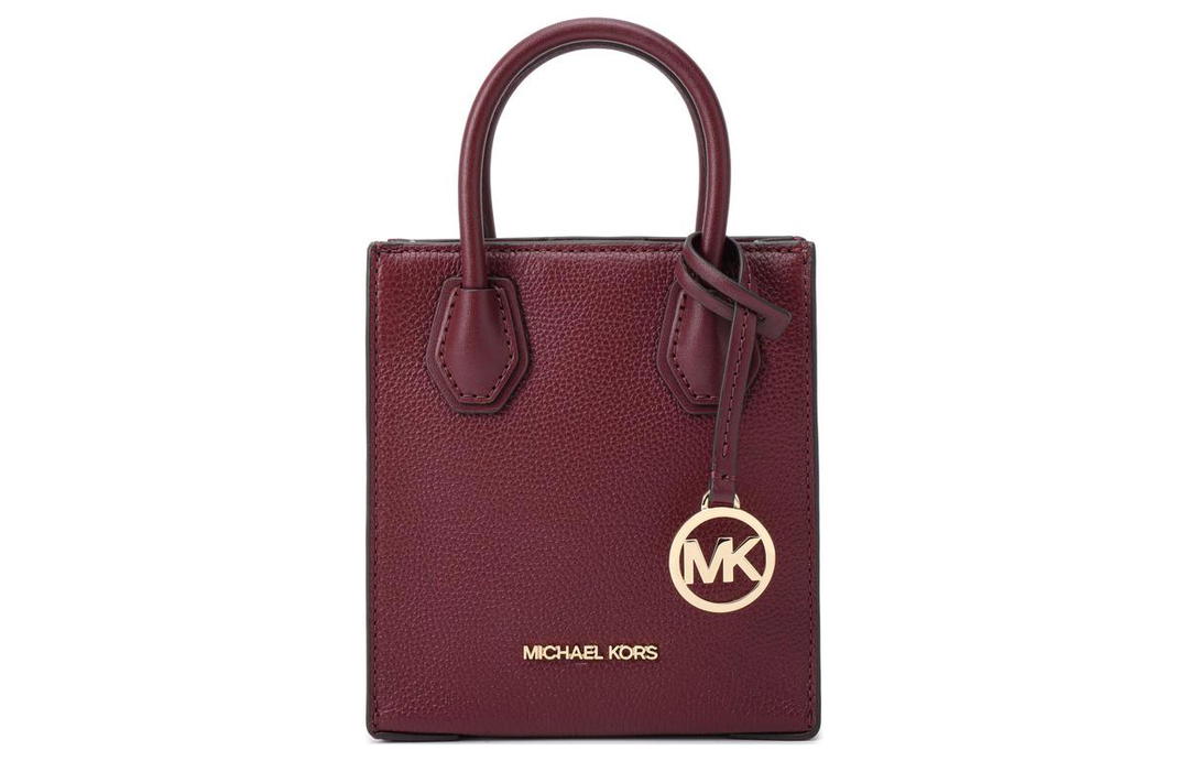 Michael Kors MICHAEL KORS Mercer Cow Leather Sheet Music Bag Trunk Bag Shoulder Bag Crossbody Bag Mini Women's Fuchsia