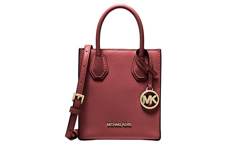 Michael Kors MICHAEL KORS Mercer Leather Handbag Shoulder Bag Crossbody Bag Extra Small Women's Deep Cherry