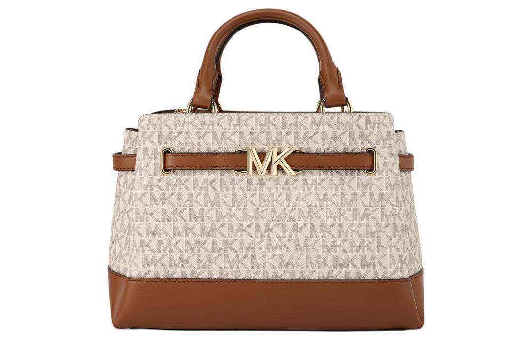 Michael Kors MICHAEL KORS Artificial Leather Handbag Crossbody Bag Small Size Women's Vanilla White/Acorn Brown