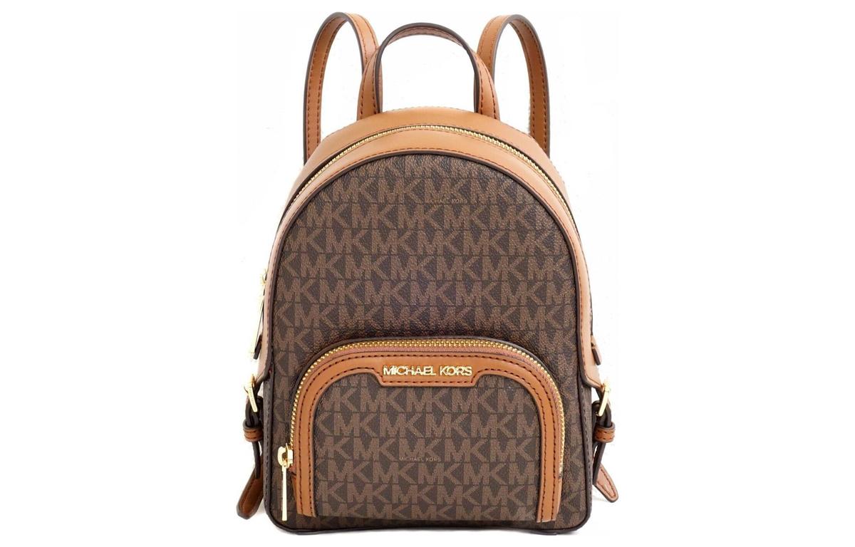 Michael Kors MICHAEL KORS Leather Backpack Small Size Women's Brown