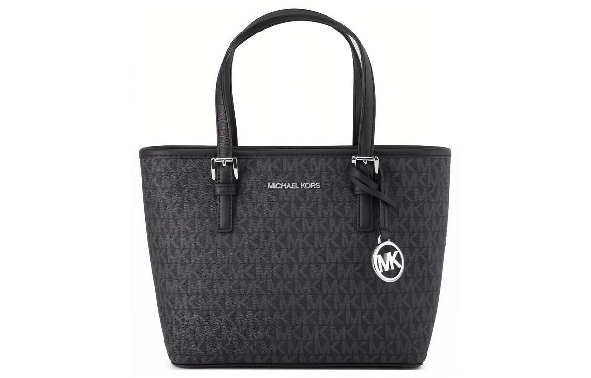 Michael Kors MICHAEL KORS Jet Set PVC Tote Bag Shopping Bag Handbag Shoulder Bag Crossbody Bag Mini Women's Black