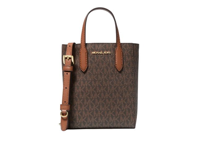 Michael Kors Michael Kors Vincent Extra-Small Logo Crossbody Bag With Card Case Brown - view 3