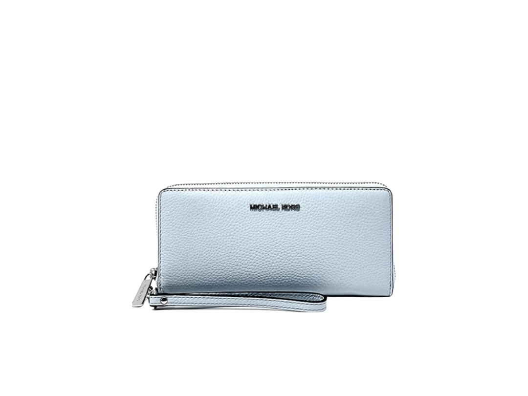 Michael Kors Michael Kors Jet Set Travel Zip Around Continental Wallet Pale Ocean
