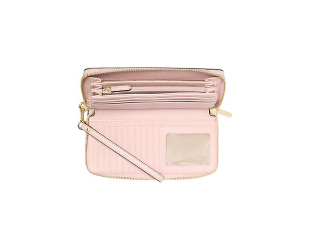 Michael Kors Michael Kors Jet Set Travel Large Logo Continental Wristlet Pink - view 2