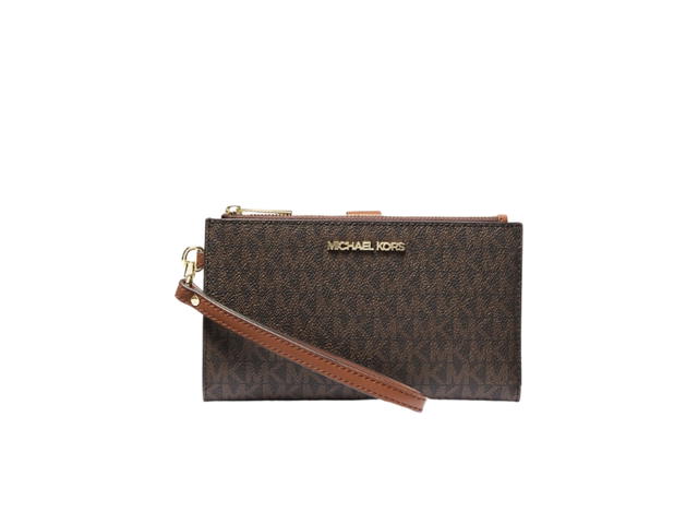 Michael Kors Michael Kors Jet Set Travel Signature Logo Smartphone Wallet Brown - view 1