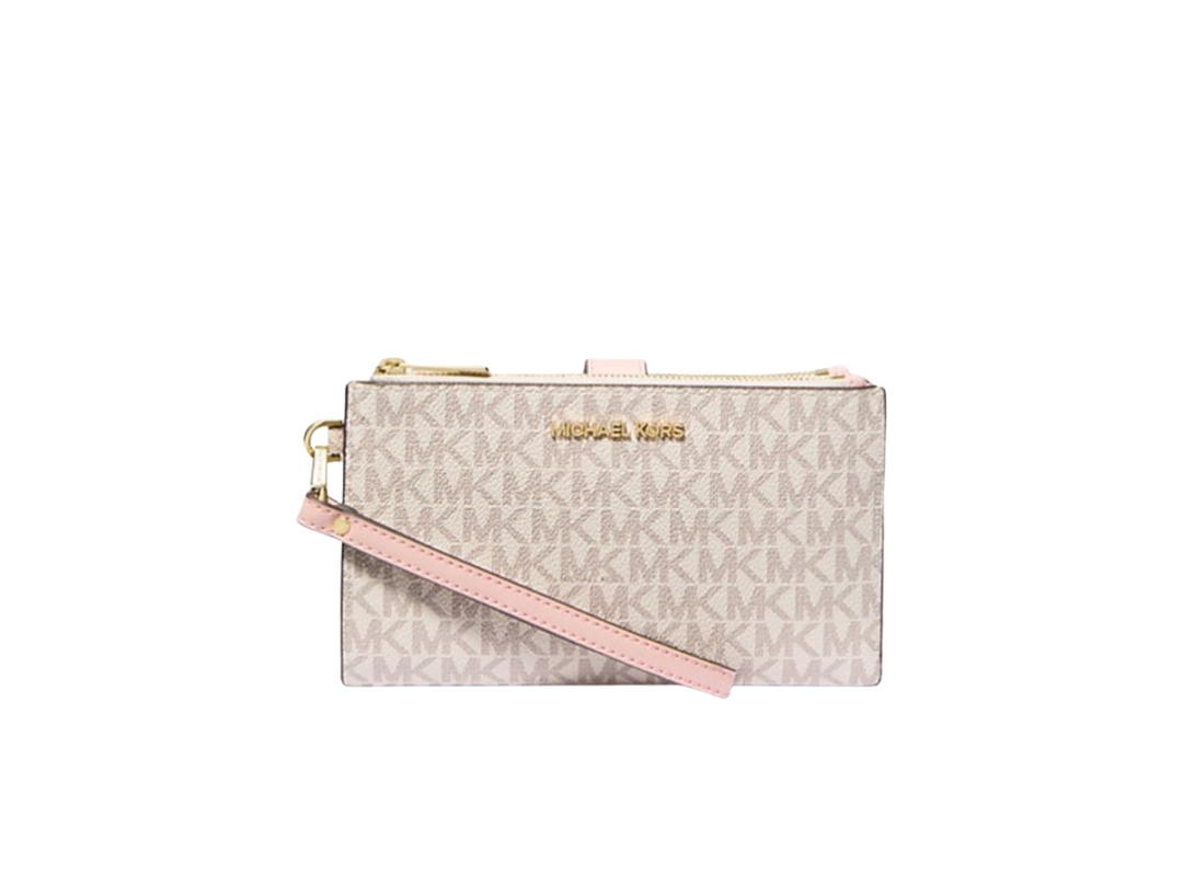 Michael Kors Michael Kors Jet Set Large Leather Smartphone Wristlet Wallet Pwd Blsh Mlt