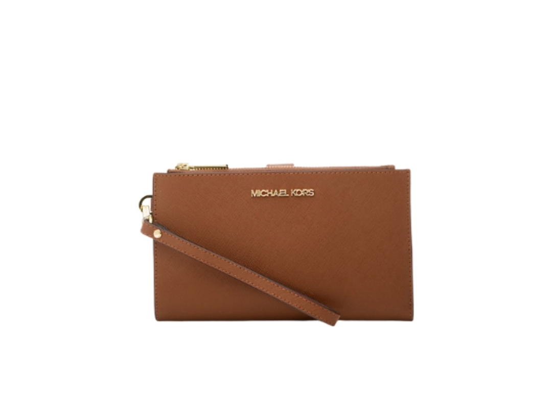 Michael Kors Michael Kors Jet Set Large Leather Smartphone Wristlet Wallet Luggage
