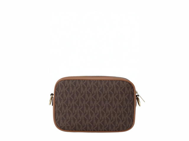 Michael Kors Michael Kors Jet Set Small Signature Logo Camera Crossbody Bag Brown - view 3