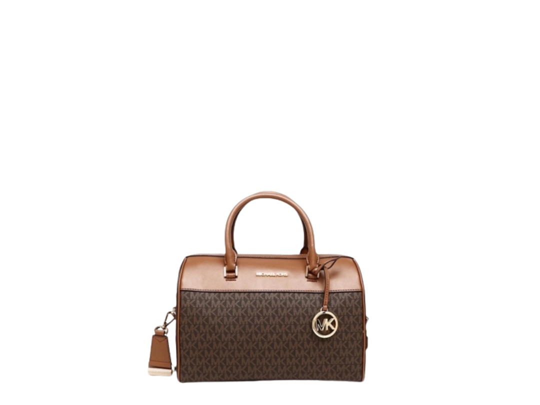 Michael Kors Michael Kors Jet Set Travel Medium Duffle Satchel Shoulder Bag Brown
