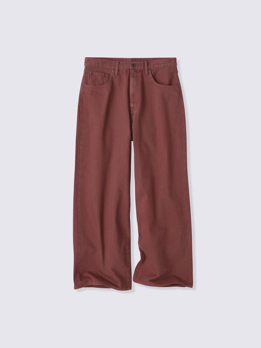 GU GU Super Wide Jeans PF Wine