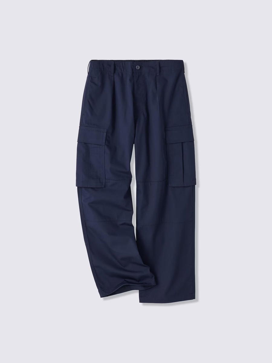 GU GU Wide Cargo Pants UL Navy