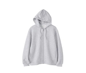 Buy GU Smooth Sweat Full-Zip Hoodie MN Gray at Sasom – Authentic and Ready to Ship