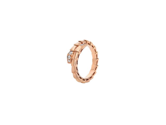 Bvlgari Bvlgari Serpenti Viper Ring Rose Gold Diamond - view 1