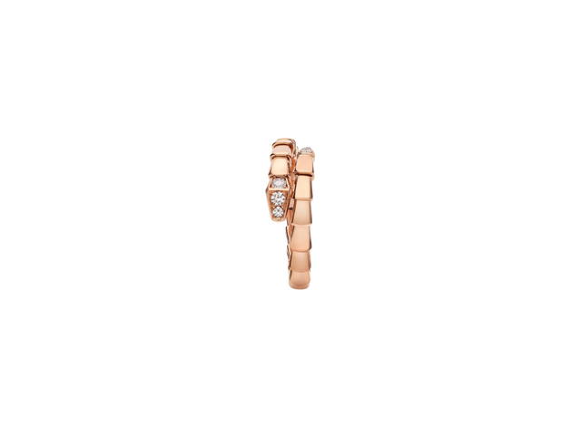 Bvlgari Bvlgari Serpenti Viper Ring Rose Gold Diamond - view 2