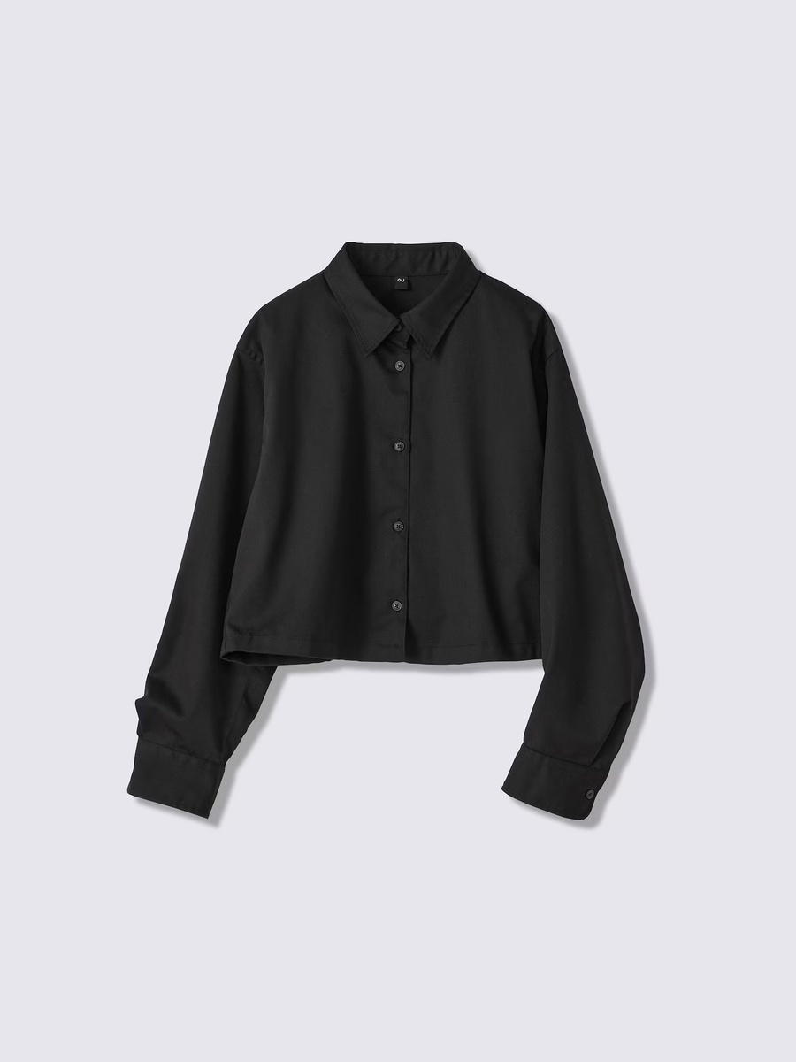 GU GU Cropped Shirt UL Black (W)