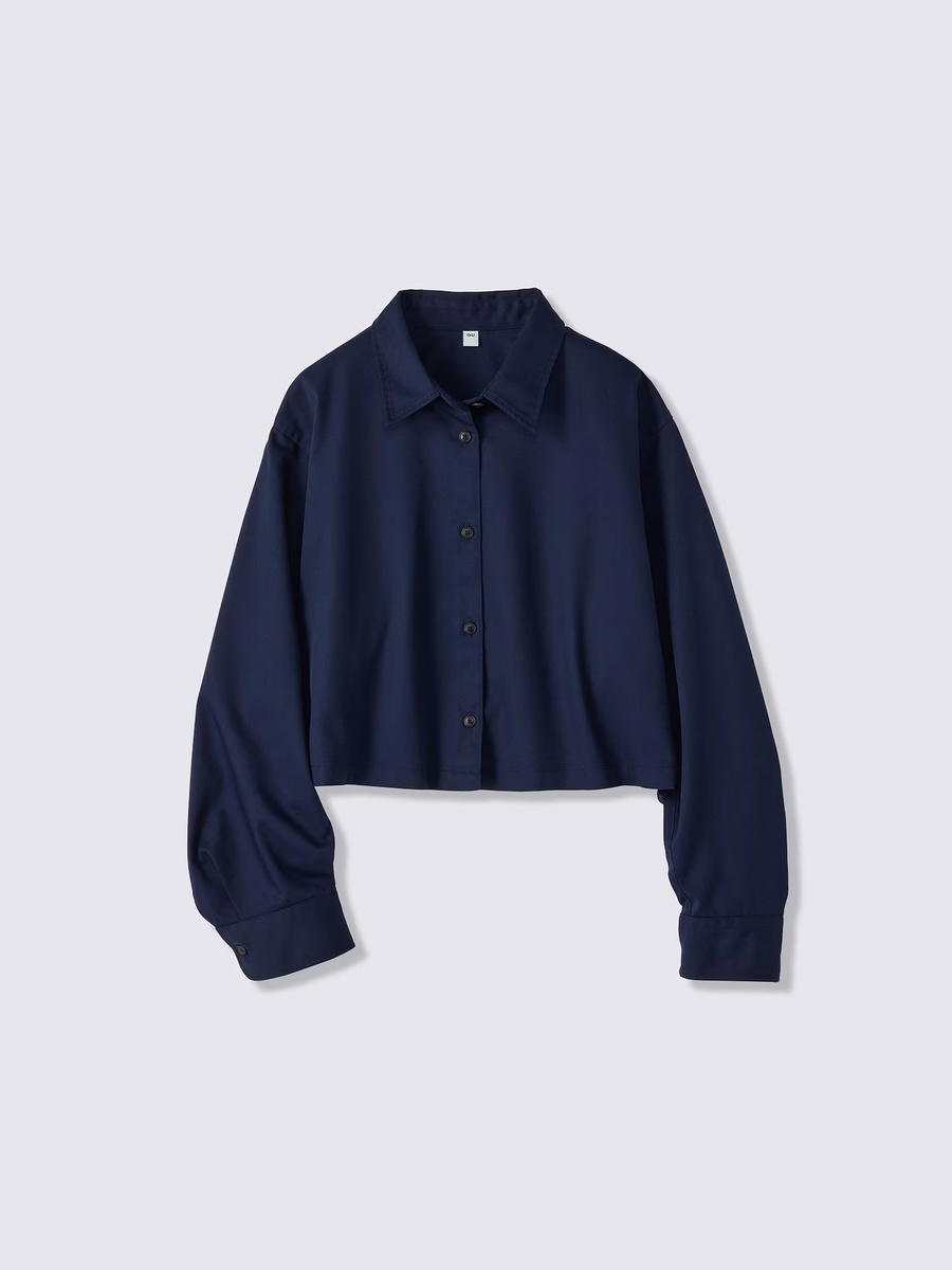 GU GU Cropped Shirt UL Navy (W)