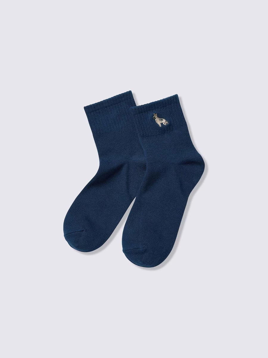 GU GU Ankle Socks Animal PF Navy