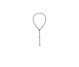 Buy GU Chain Circle Necklace MN Black at Sasom – Authentic and Ready to Ship