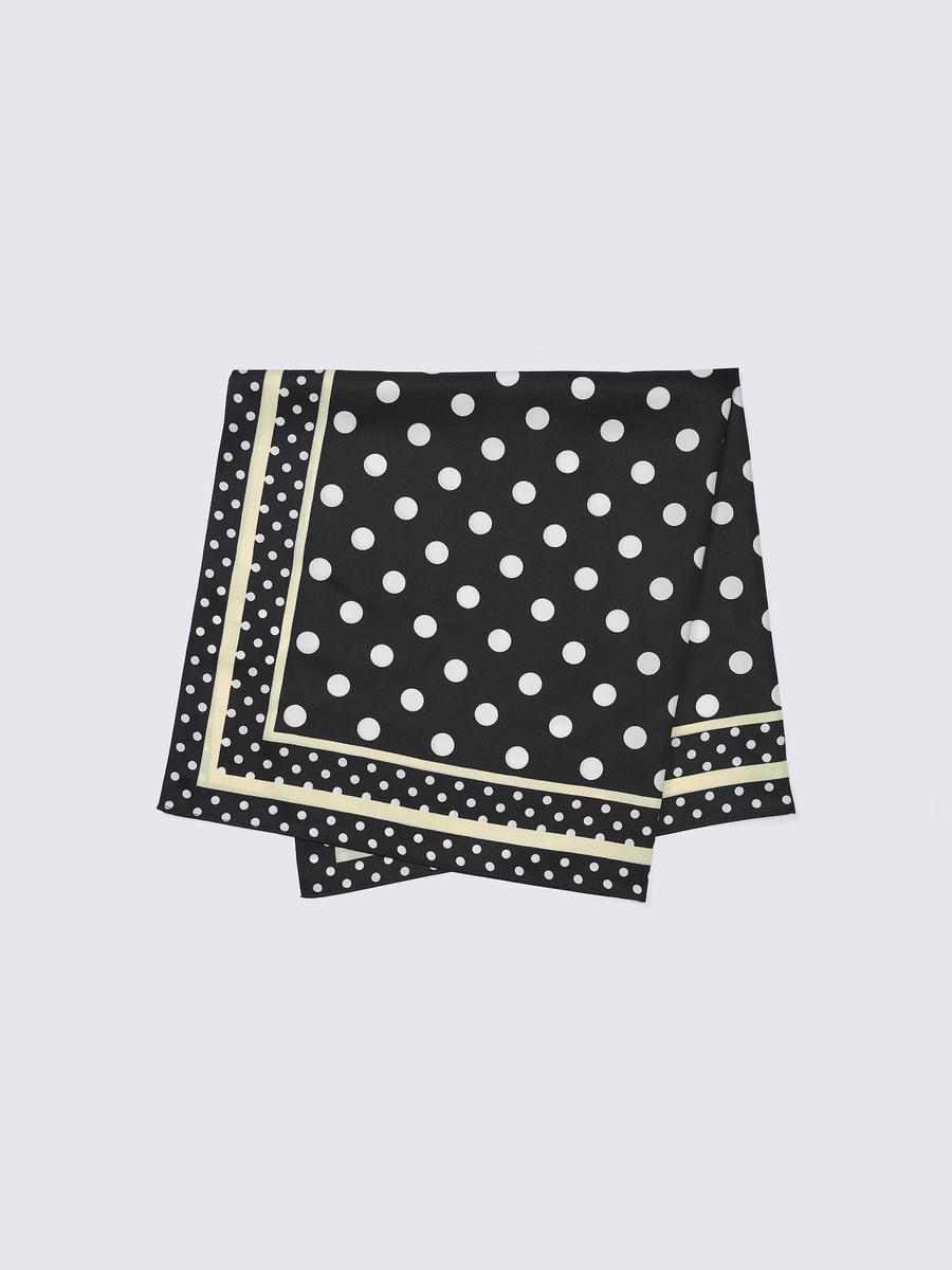 GU GU Polka Dot Scarf PF Black