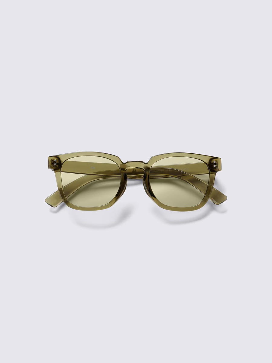 GU GU UV Protection Square Wellington Sunglasses Green