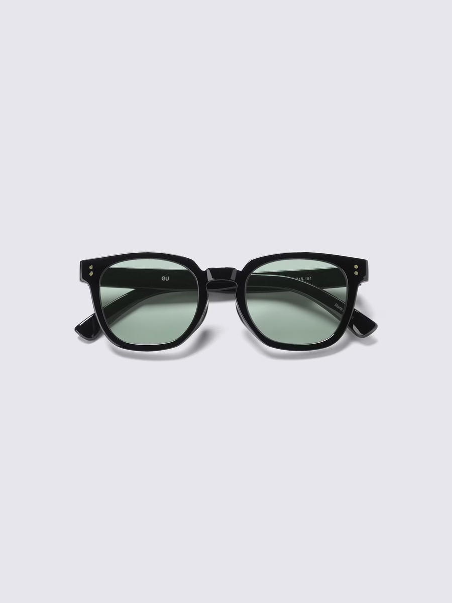 GU GU UV Protection Square Wellington Sunglasses Olive