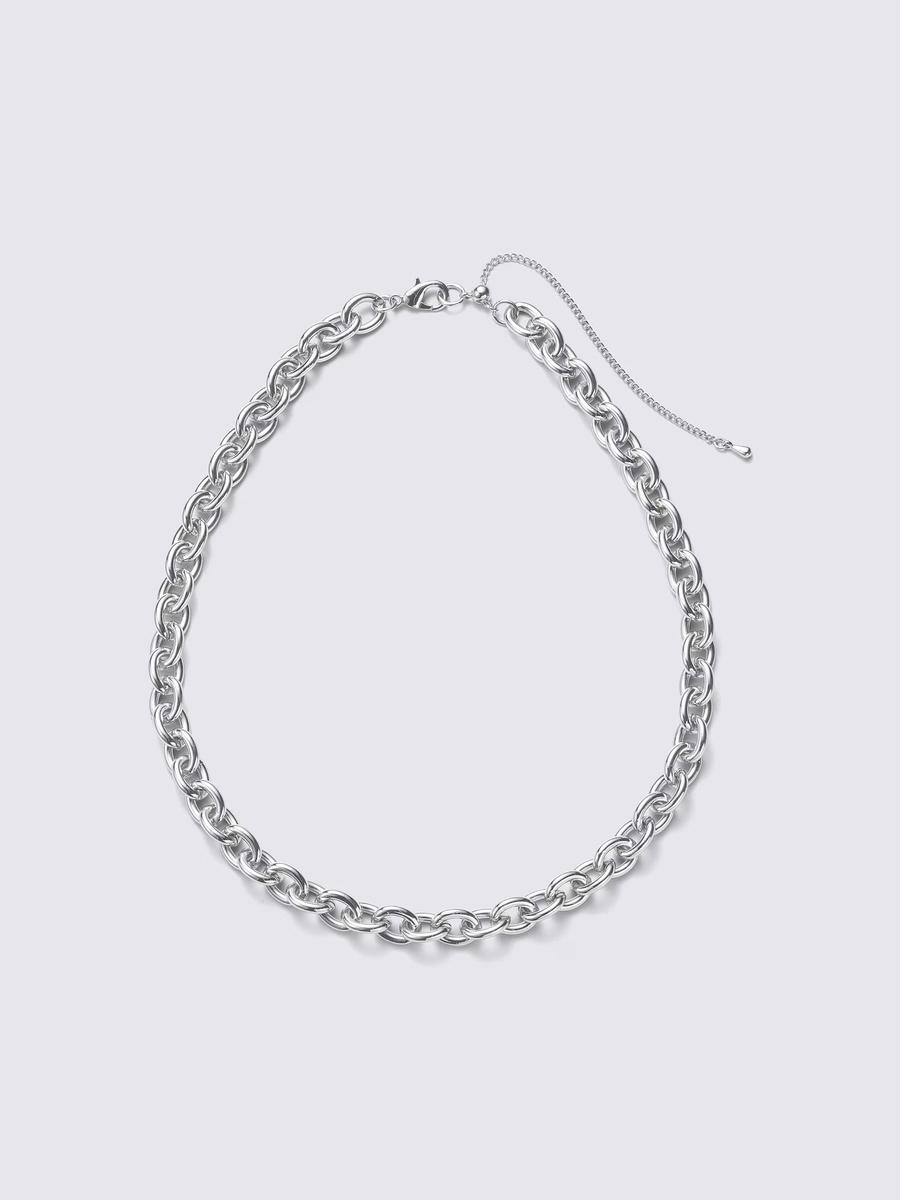 GU GU Volume Chain Necklace PF Silver