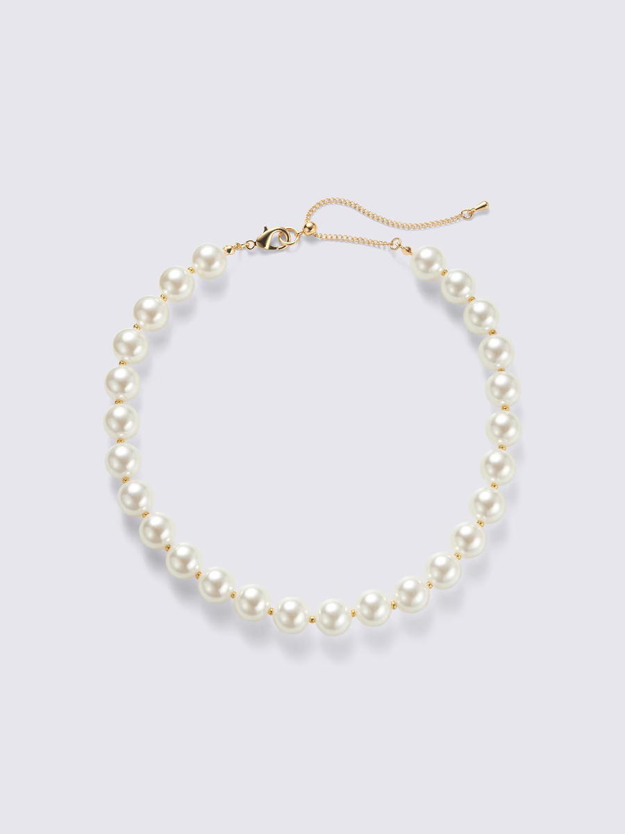 GU GU Imitation Pearl Volume Necklace PF Natural