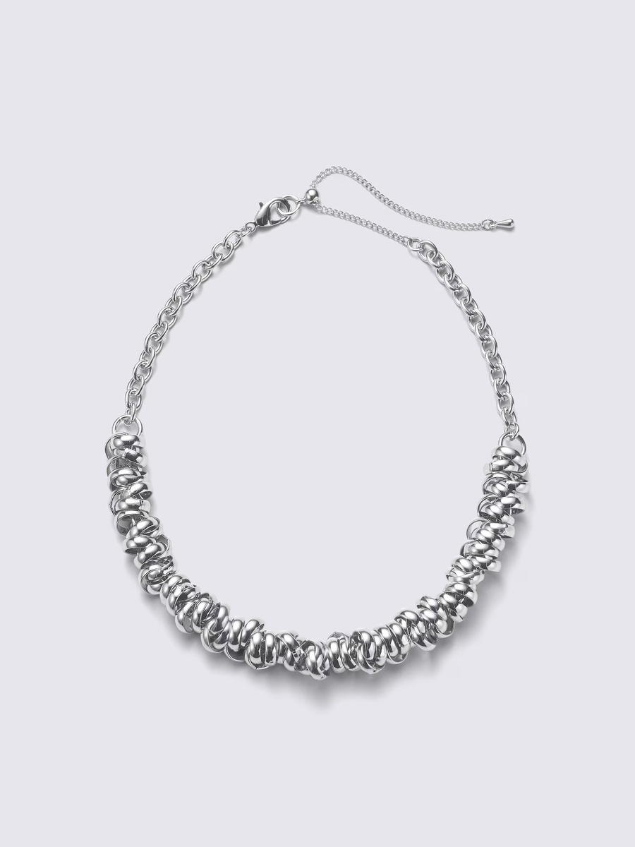 GU GU Ring Chain Necklace PF Silver