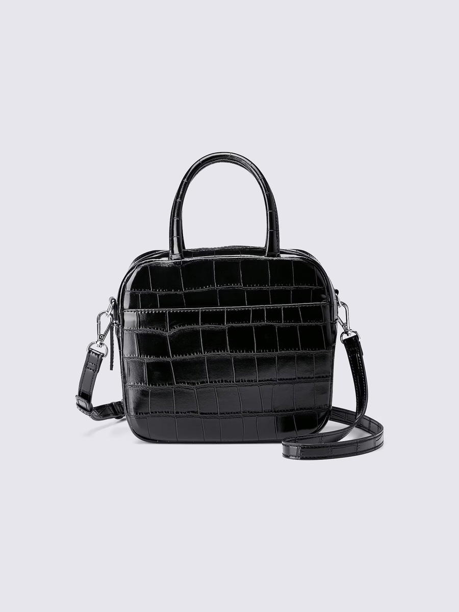 GU GU Square Boston Bag Black