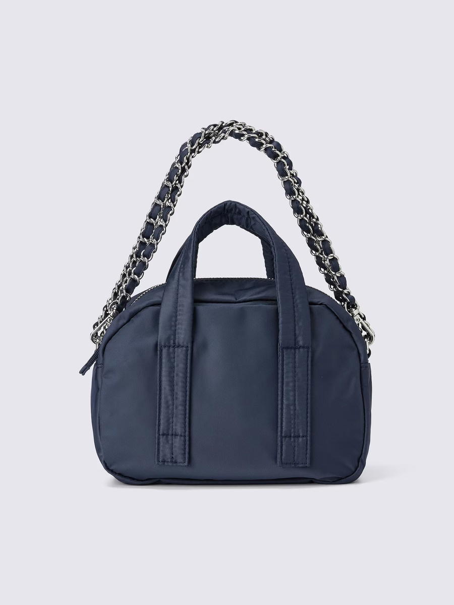 GU GU Nylon Mini Boston Bag MN Navy