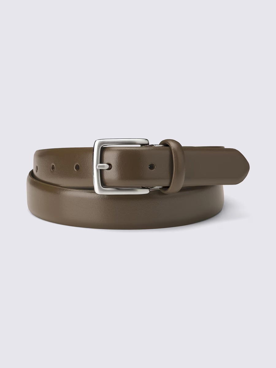 GU GU Leather Stitchless Belt Adjustable MN Brown