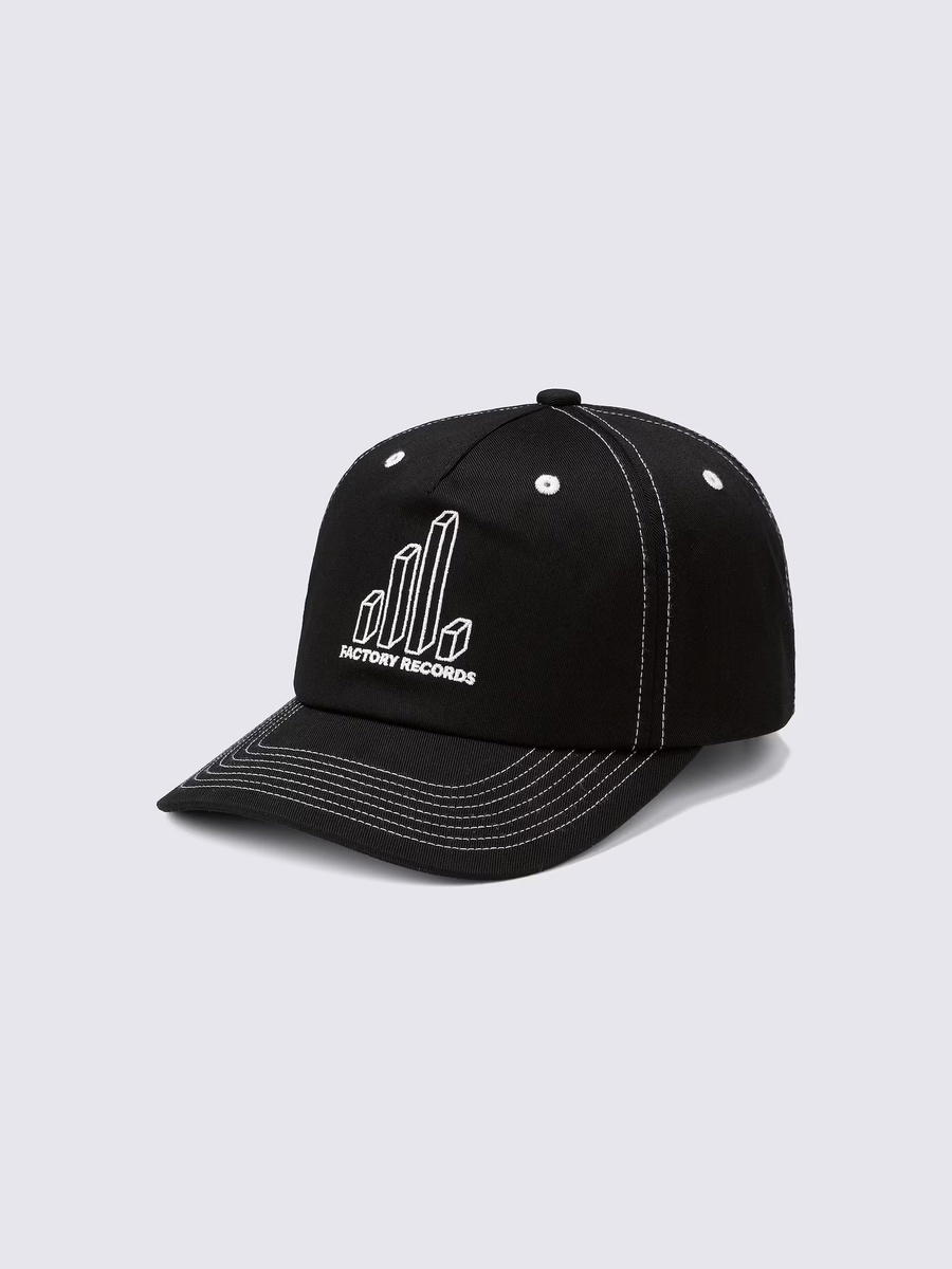 GU GU UV Protection Twill Cap Factory Records 1 PF Black