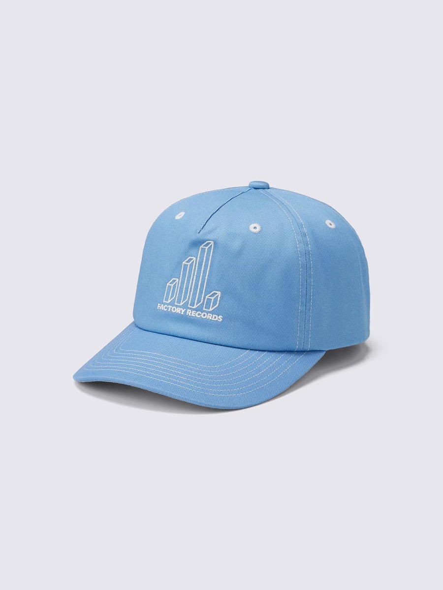 GU GU UV Protection Twill Cap Factory Records 1 PF Blue