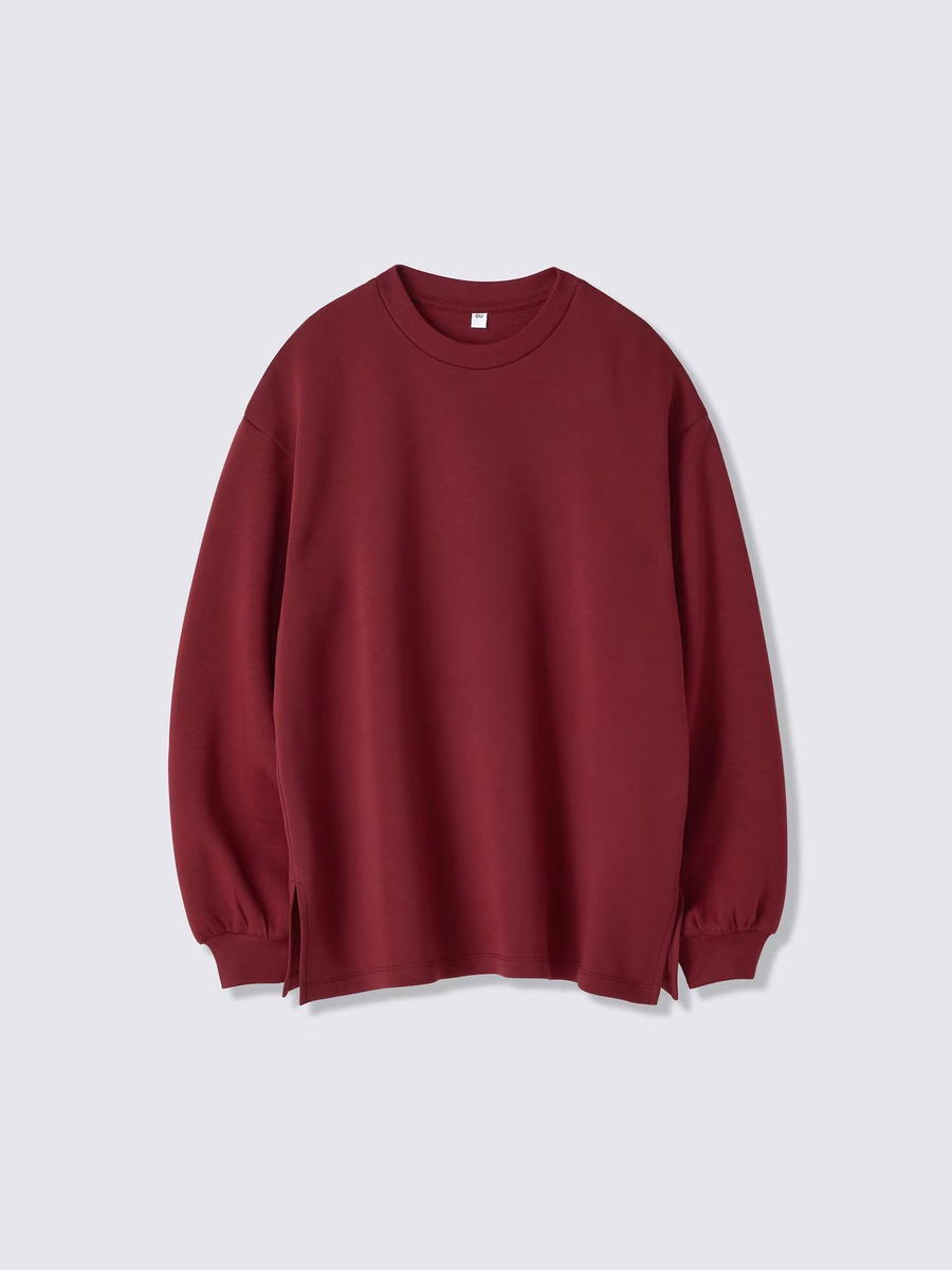 GU GU Smooth Sweat T-Shirt Long PF Wine (W)