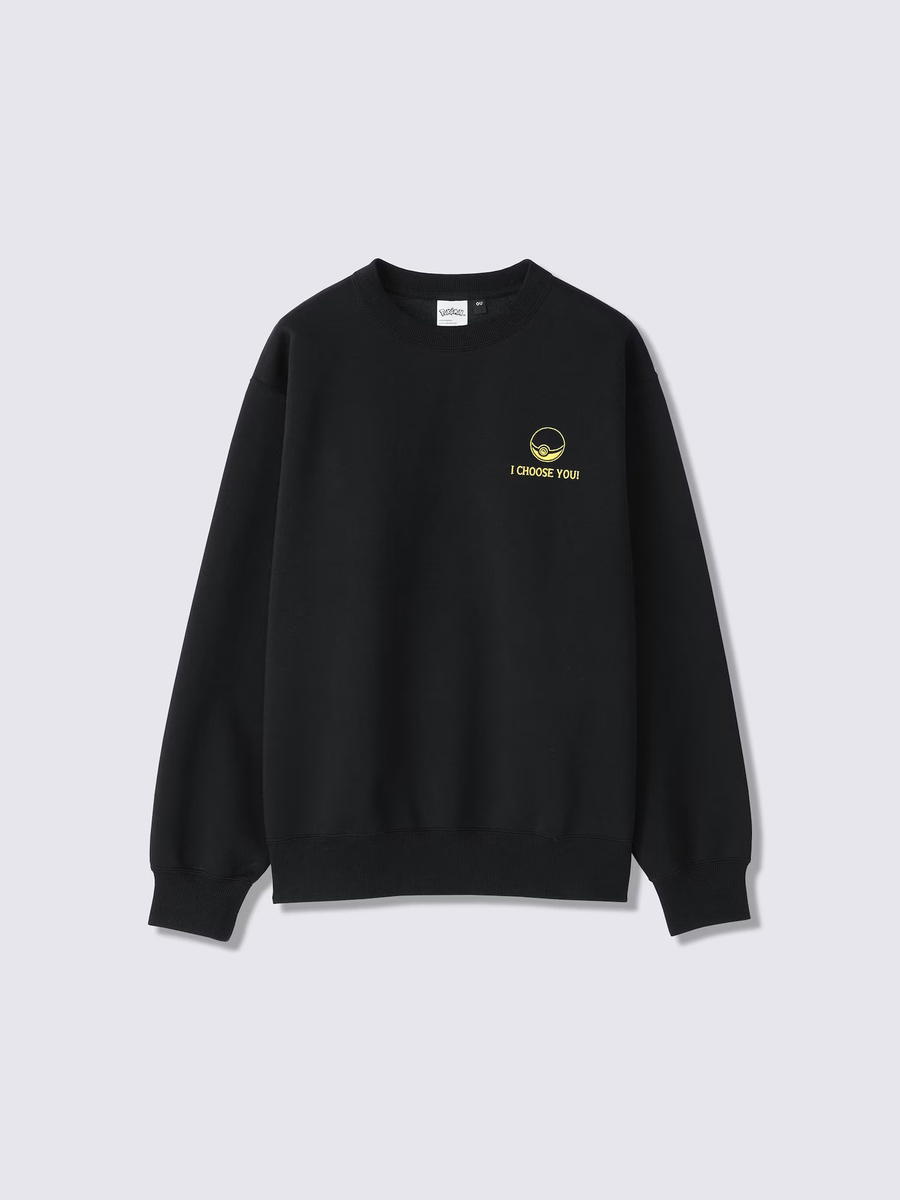 GU GU Sweat Pullover Pokemon Black