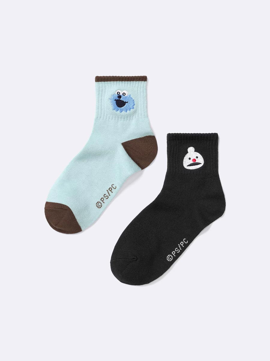 GU GU Socks 2-Pack Puppet Sunsun A Multicolor