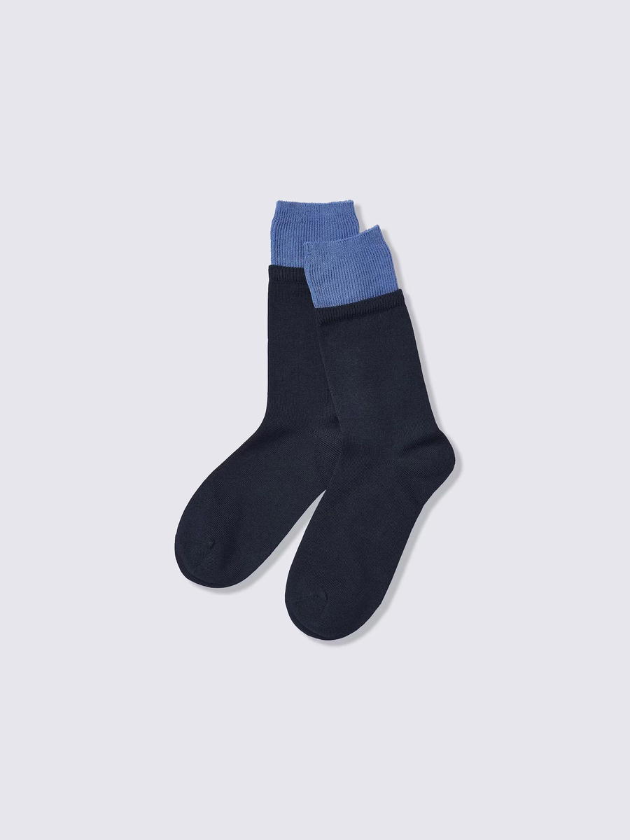 GU GU Crew Socks Two Tone PF Navy