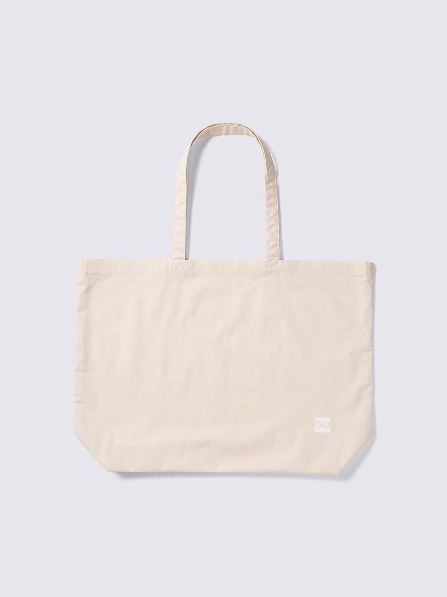 GU GU Reusable Bag Cotton L Off White