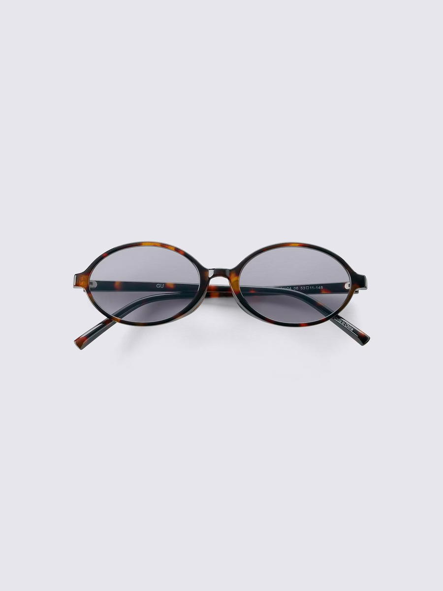 GU GU UV Protection Oval Sunglasses Gray