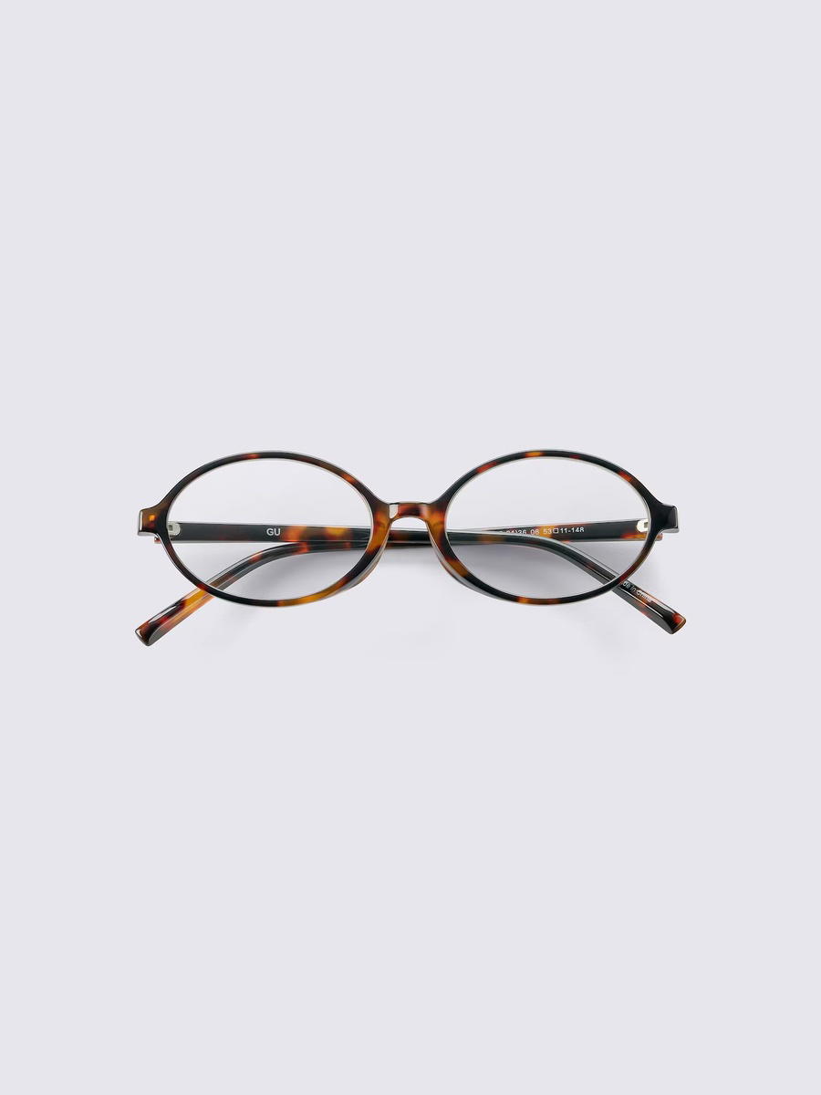 GU GU UV Protection Oval Sunglasses Brown