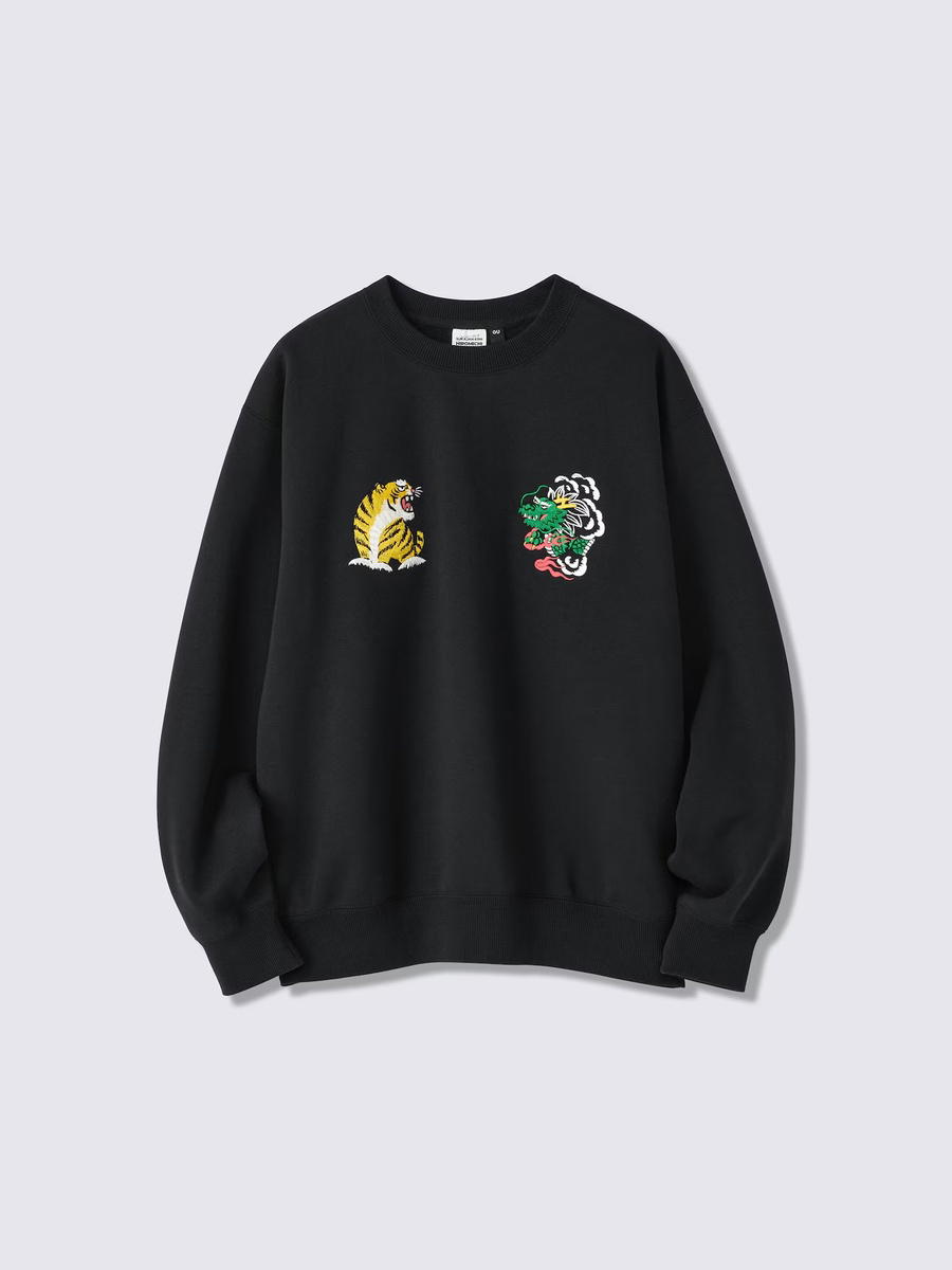 GU GU Heavy Weight Sweatshirt Hiromichi Yokochi 4 Black