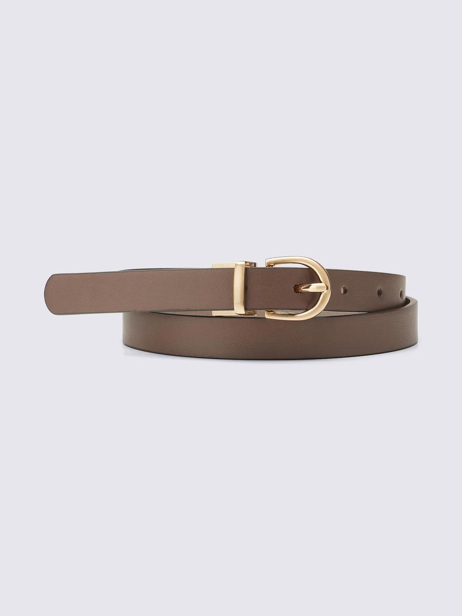 GU GU Reversible Belt Brown