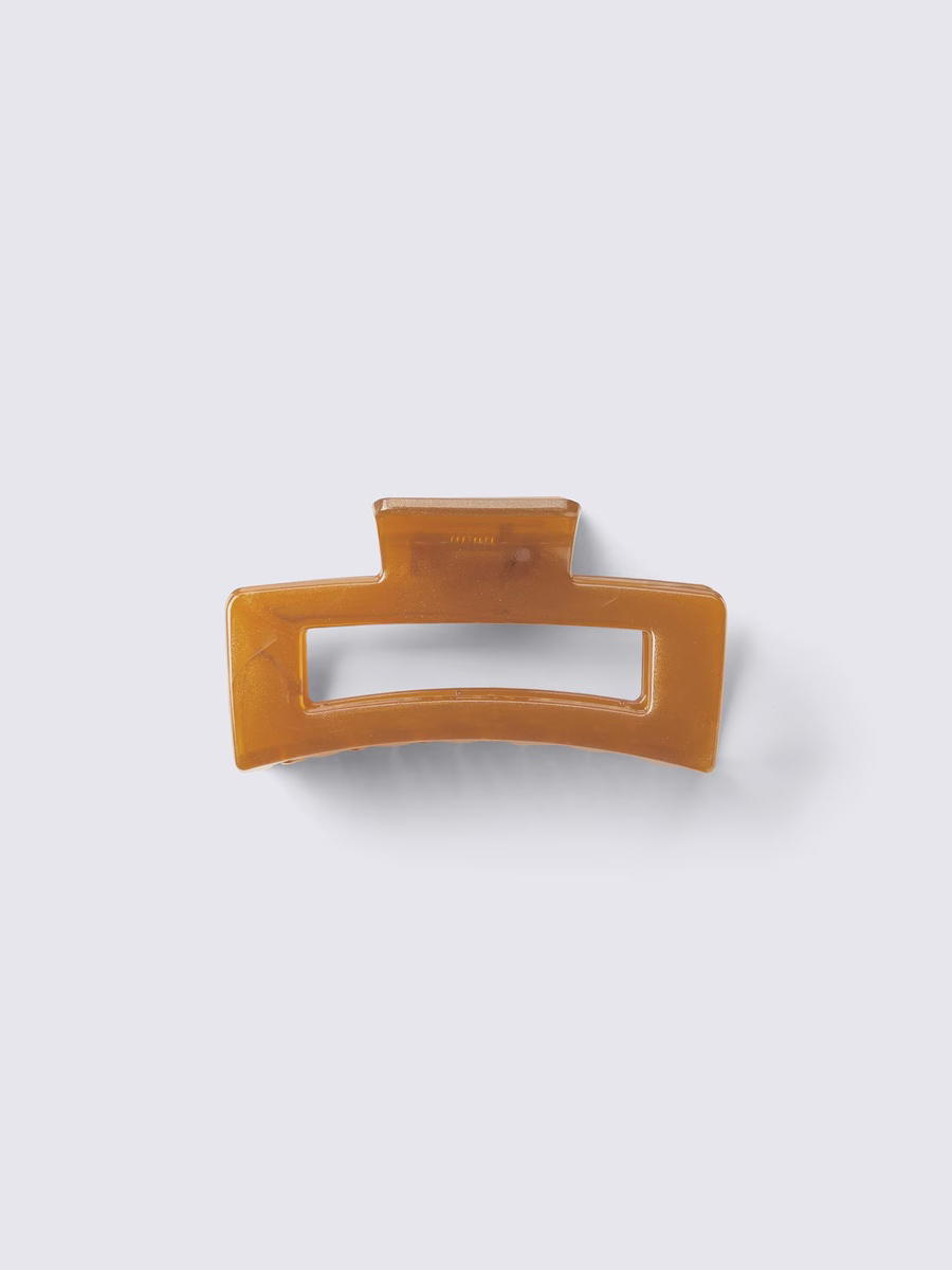 GU GU Square Hair Clip Brown